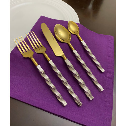 Classy R Us Stainless Steel Flatware Set of 20 Wayfair